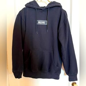 BLVK Black Hoodie with Kangaroo Pocket